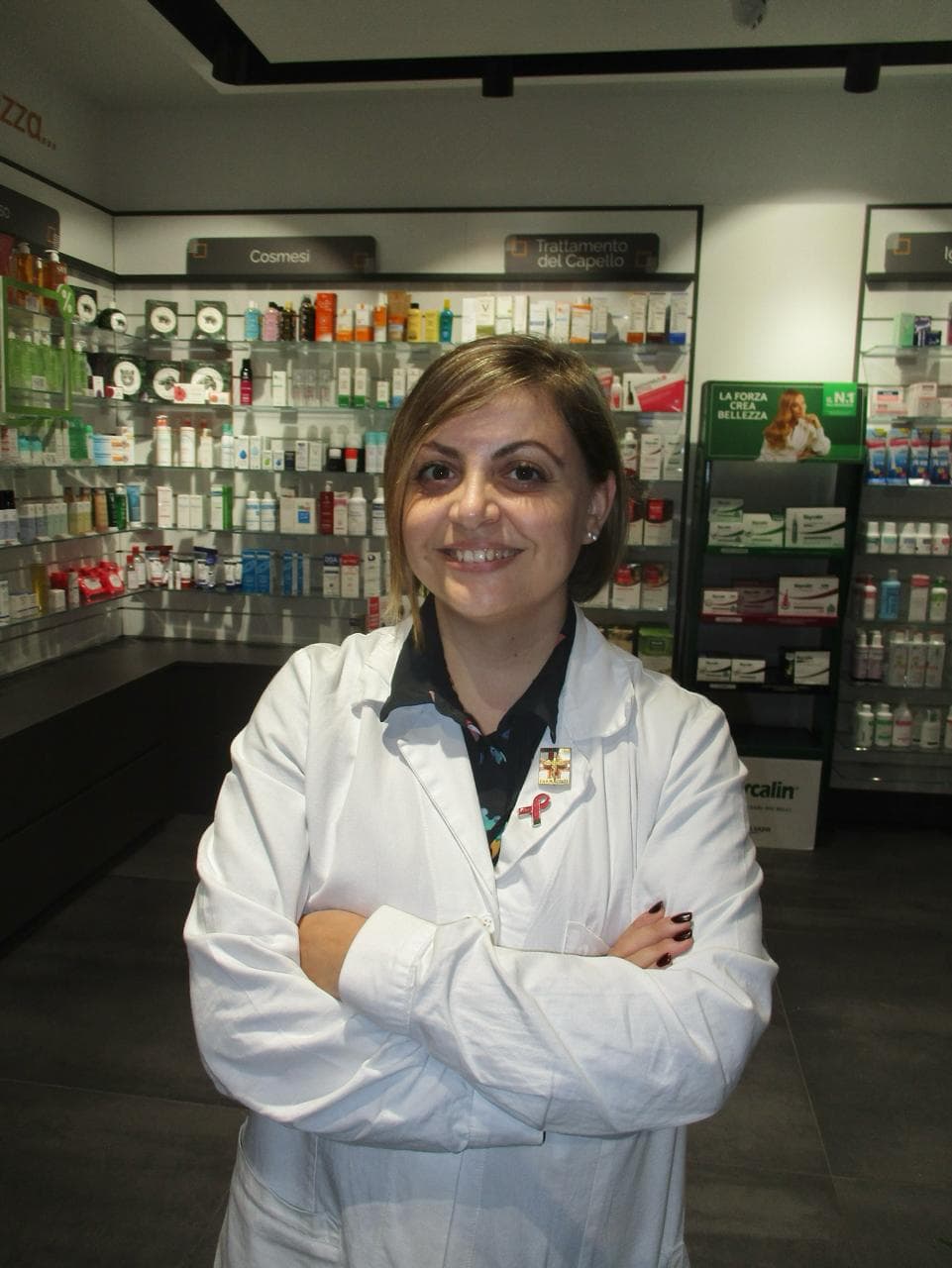 Dottoressa Chiara, responsabile laboratorio galenico Farmacia D'Arienzo